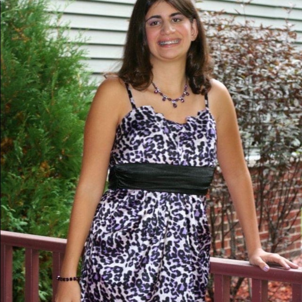 BCX Size 11 Purple leopard print midi dress
From Macy’s